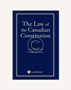 The Law of Canadian Constitution